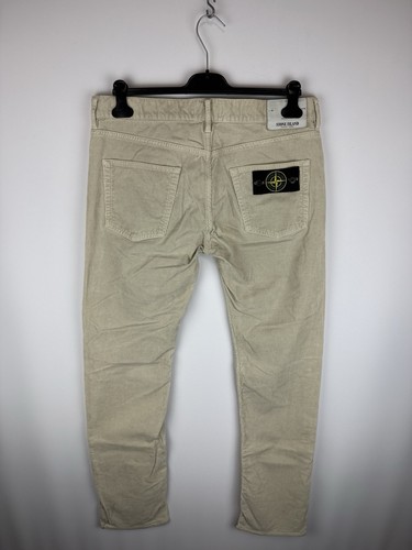 Beige stone island jeans - island,